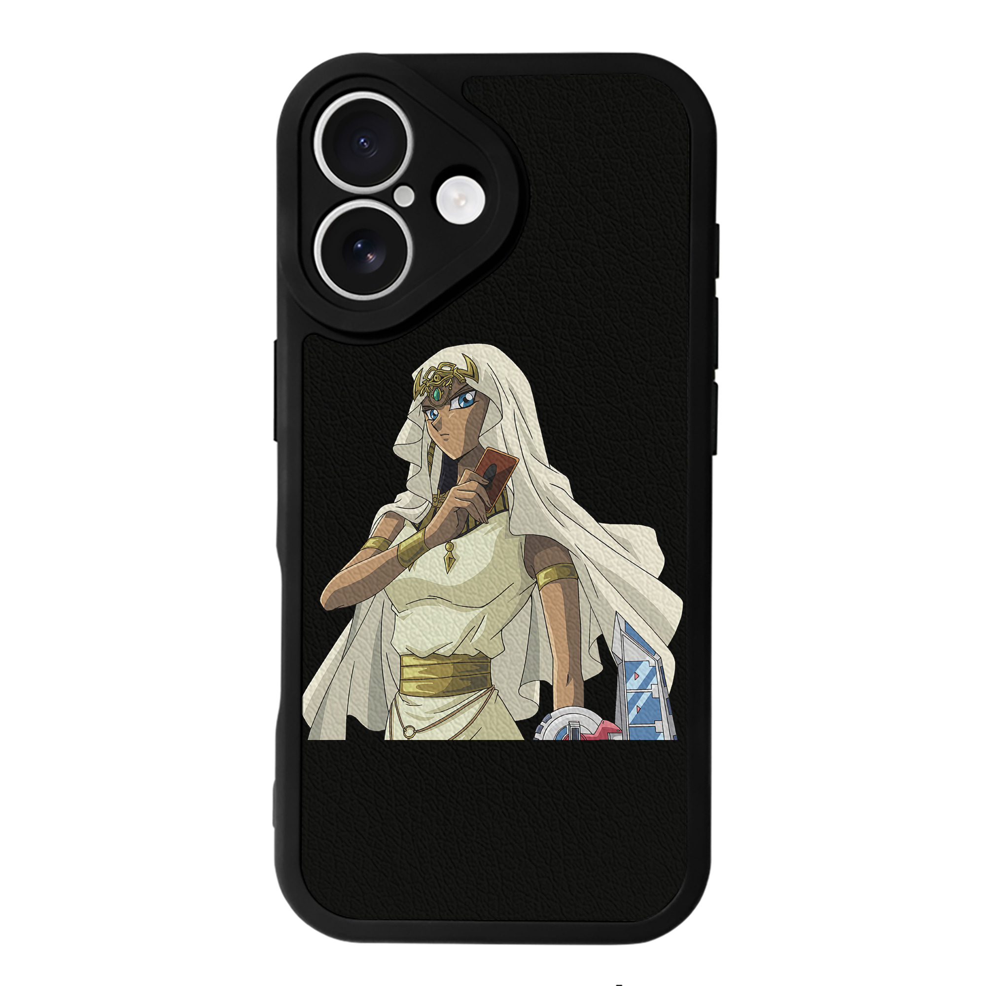 （画像用） 遊☆戯☆王 Yu-Gi-Oh! 【iPhone 16シリーズ対応】シリコンスマホケース（レザー調） 材質：シリコン